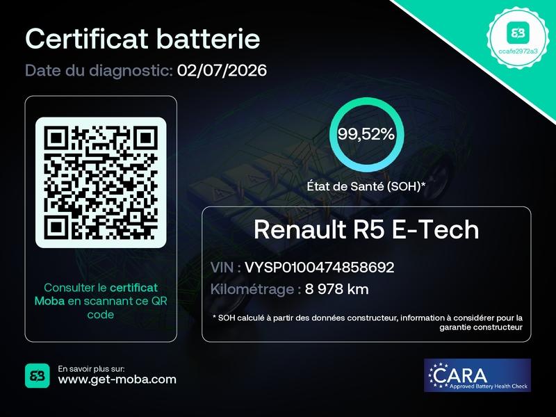RENAULT 5 E-Tech Electrique 120ch Techno autonomie urbaine - Photo 3
